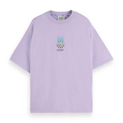 тениска,мъжки,тениски,scotch,&,soda,180048,loose,fit,short,sleeve,t,shirt,purple
