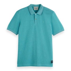 мъжки,блузи,с,яка,scotch,&,soda,180101,regular,fit,short,sleeve,polo,blue,(sea,blue,melange)