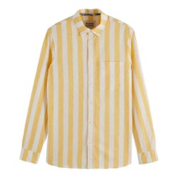 риза,с,дълъг,ръкав,мъжки,ризи,scotch,&,soda,180131,regular,fit,long,sleeve,shirt,yellow,sun,stripe,(yellow)