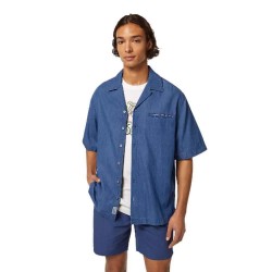 риза,с,къс,ръкав,мъжки,ризи,scotch,&,soda,180152,relaxed,fit,short,sleeve,shirt,blue