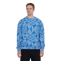блуза,мъжки,пуловери,scotch,&,soda,180321,aop,relaxed,fit,sweatshirt,diamond,blue,(blue)