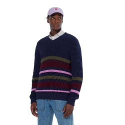 блуза,мъжки,пуловери,scotch,&,soda,180319,regular,fit,v,neck,sweater,blue
