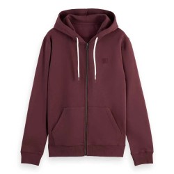 блуза,мъжки,пуловери,scotch,&,soda,logo,badge,full,zip,sweatshirt,red