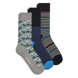 чорапи,мъжки,чорапи,scotch,&,soda,ss123277,crew,socks,3,pairs,blue,grey,(medium,grey)