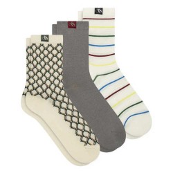 чорапи,дамски,чорапи,scotch,&,soda,ss123401,crew,socks,3,pairs,white,grey,(ivory)