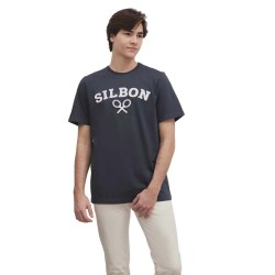тениска,мъжки,тениски,silbon,raqueta,media,short,sleeve,t,shirt,blue,(navy,blue)