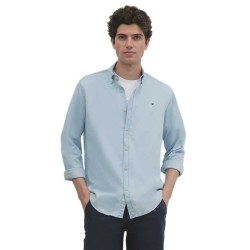 риза,с,дълъг,ръкав,мъжки,ризи,silbon,sport,denim,regular,fit,long,sleeve,shirt,blue