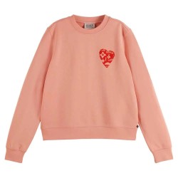 блуза,дамски,блузи,scotch,&,soda,artwork,regular,fit,sweatshirt,peach,pink,(pink)