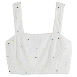 потник,дамски,топове,scotch,&,soda,beaded,cropped,sleeveless,top,white,(white,multicolor)