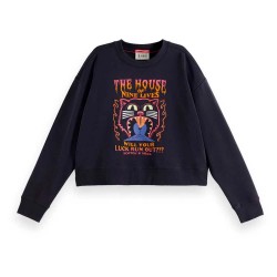 блуза,дамски,блузи,scotch,&,soda,rhinestone,loose,fit,sweatshirt,black