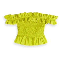 потник,scotch,&,soda,ruffles,dropped,sleeveless,top,yellow