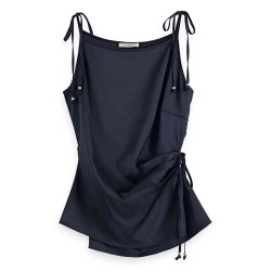 тениска,дамски,тениски,scotch,&,soda,u9a00697t,satin,sleeveless,t,shirt,blue
