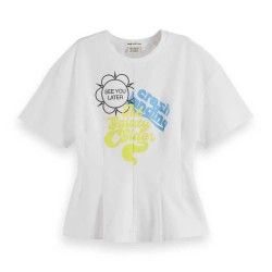 тениска,дамски,тениски,scotch,&,soda,u9a00683t,short,sleeve,t,shirt,white