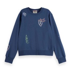 блуза,дамски,блузи,scotch,&,soda,u9e00663t,regular,fit,sweatshirt,blue