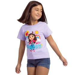 Тениска Universal studios Gabby´s dollhouse short sleeve T-shirt - Purple (White) тениска,мъжки,тениски,дамски,тениски,universal,studios,gabby´s,dollhouse,short,sleeve,t,shirt,purple,(white)