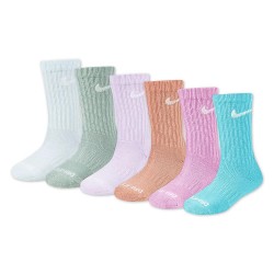 чорапи,детски,чорапи,nike,dri,fit,performance,basic,crew,socks,6,pairs,multicolor,(glacier,blue)
