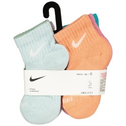 чорапи,детски,чорапи,nike,dri,fit,performance,basic,quarter,socks,6,pairs,multicolor,(glacier,blue)