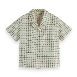 риза,с,къс,ръкав,детски,ризи,scotch,&,soda,179333,short,sleeve,shirt,beige