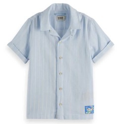 риза,с,къс,ръкав,детски,ризи,scotch,&,soda,179468,short,sleeve,shirt,blue