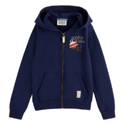 блуза,детски,блузи,scotch,&,soda,179480,regular,fit,full,zip,sweatshirt,navy,(blue)