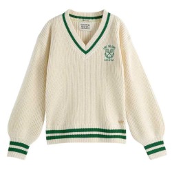 блуза,детски,блузи,scotch,&,soda,180214,v,neck,sweater,beige