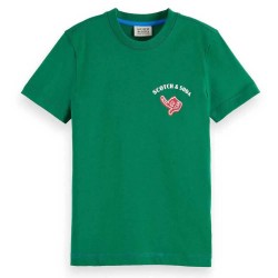 тениска,детски,тениски,scotch,&,soda,180564,relaxed,fit,short,sleeve,t,shirt,green,(bright,green)