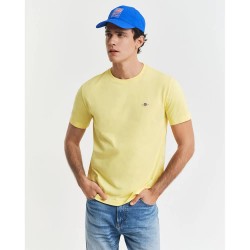 тениска,мъжки,тениски,gant,2003184,regular,fit,short,sleeve,t,shirt,yellow,(banana,yellow)