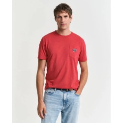 тениска,мъжки,тениски,gant,2003306,short,sleeve,t,shirt,red