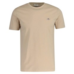тениска,мъжки,тениски,дамски,тениски,gant,2013033,short,sleeve,t,shirt,beige,(dry,sand)