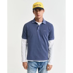 мъжки,блузи,с,яка,gant,2014057,short,sleeve,polo,dusty,navy,(blue)