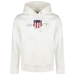 Суичър Gant 2047087 hoodie - White (Eggshell) суичър,мъжки,пуловери,gant,2047087,hoodie,white,(eggshell)