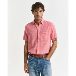 риза,с,къс,ръкав,мъжки,ризи,gant,3250083,short,sleeve,shirt,pink,(brick,red)