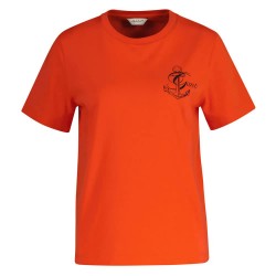 тениска,дамски,тениски,gant,4200590,short,sleeve,t,shirt,orange,(orange,red)