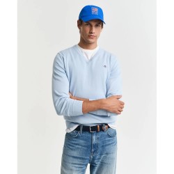 блуза,мъжки,пуловери,gant,8030562,v,neck,sweater,fresh,blue,(blue)