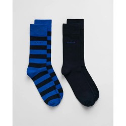 чорапи,мъжки,чорапи,gant,9960261,socks,2,pairs,blue,black,(lapis,blue)