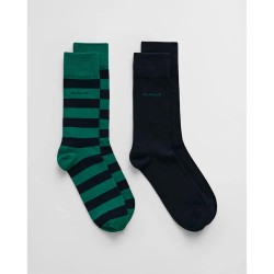 чорапи,мъжки,чорапи,gant,9960261,socks,2,pairs,deep,green,(green,black)