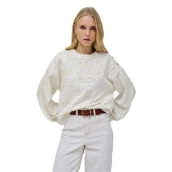 блуза,дамски,блузи,salsa,jeans,21009343,regular,fit,sweatshirt,beige