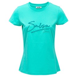тениска,дамски,тениски,salsa,jeans,21009465,slim,fit,short,sleeve,t,shirt,green,(light,green)