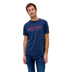 тениска,мъжки,тениски,salsa,jeans,21009956,slim,fit,short,sleeve,t,shirt,blue,(medium,blue)