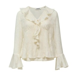 дънки,дамски,блузи,дамски,ризи,salsa,jeans,21010415,regular,fit,blouse,beige