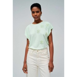 тениска,дамски,тениски,salsa,jeans,21010422,regular,fit,short,sleeve,t,shirt,green