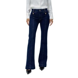дънки,дамски,панталони,salsa,jeans,destiny,push,up,flare,fit,jeans,medium,wash,(blue)
