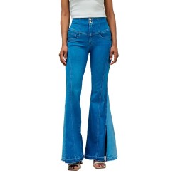 дънки,дамски,панталони,salsa,jeans,diva,super,flare,fit,jeans,blue