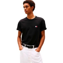 тениска,мъжки,тениски,tommy,jeans,badge,regular,fit,short,sleeve,t,shirt,black,(black)