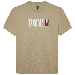 тениска,мъжки,тениски,tommy,jeans,dna,flag,regular,fit,short,sleeve,t,shirt,silt,(beige)