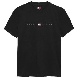 тениска,мъжки,тениски,tommy,jeans,flag,linear,regular,fit,short,sleeve,t,shirt,black,(black)