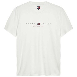 тениска,мъжки,тениски,tommy,jeans,flag,linear,regular,fit,short,sleeve,t,shirt,ecru,(beige)