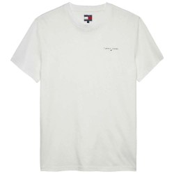 тениска,мъжки,тениски,tommy,jeans,linear,chest,slim,fit,short,sleeve,t,shirt,ecru,(beige)