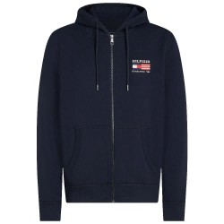 блуза,мъжки,пуловери,tommy,hilfiger,americana,full,zip,sweatshirt,blue