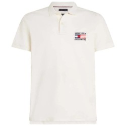 мъжки,блузи,с,яка,tommy,hilfiger,flag,regular,fit,short,sleeve,polo,ivory,petal,(white)